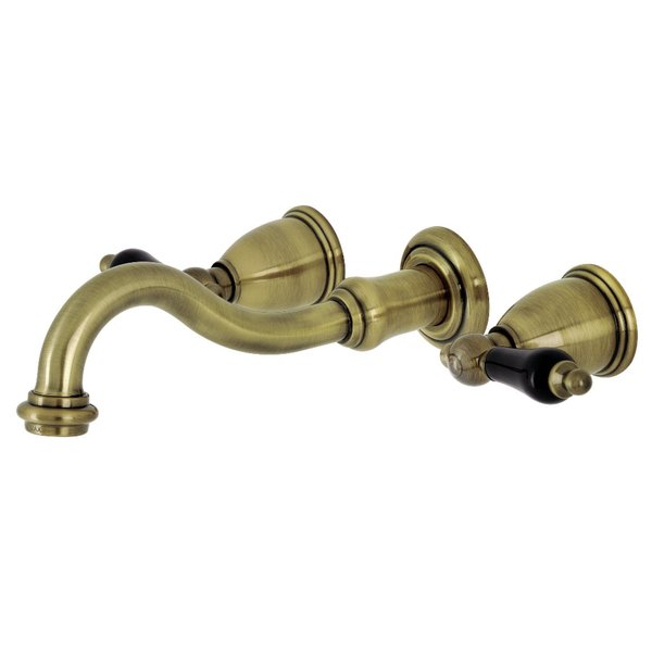 Kingston Brass KS3123PKL Duchess Two-Handle Wall Mount Bathroom Faucet, Antique Brass KS3123PKL